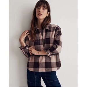 Waffle Half-Zip Popover Shirt